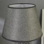 Лампа настольная 21163/1 E14 40Вт серый 19,5х19,5х38 см