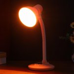 Лампа настольная 58071/1PK E27 40Вт розовый 15х15х40см