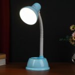 Лампа настольная 58073/1BL E27 40Вт голубой 14,5х14,5х44см
