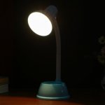 Лампа настольная 58073/1BL E27 40Вт голубой 14,5х14,5х44см