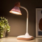 Лампа настольная 58074/1PK LED 5Вт розовый 13,5х16х44см