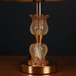 Лампа настольная с подсветкой LED 58076/1 E27 40Вт золото 23х23х40см