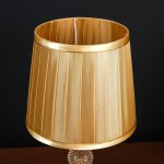 Лампа настольная с подсветкой LED 58076/1 E27 40Вт золото 23х23х40см