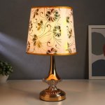 Лампа настольная 58079/1 E27 40Вт золото 22,5х22,5х40см