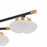 Люстра 63413/6 LED 30Вт 4000К черный-золото 70х70х22 см