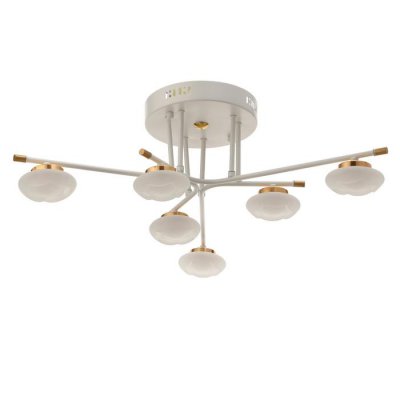 Люстра 63417/6 LED 30Вт 4000К белый-золото 70х70х22 см