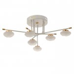 Люстра 63417/6 LED 30Вт 4000К белый-золото 70х70х22 см