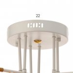 Люстра 63417/6 LED 30Вт 4000К белый-золото 70х70х22 см