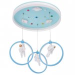 Люстра 70612/3 LED 76Вт 3 режима 3000-6000К голубой 50х50х70 см