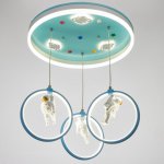 Люстра 70612/3 LED 76Вт 3 режима 3000-6000К голубой 50х50х70 см