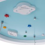 Люстра 70612/3 LED 76Вт 3 режима 3000-6000К голубой 50х50х70 см