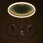 Люстра 70612/3 LED 76Вт 3 режима 3000-6000К голубой 50х50х70 см