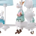 Люстра 70613/6 E14 40Вт белый-голубой 65х65х80 см