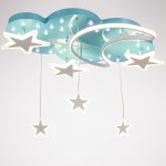 Люстра 70614/3 29хLED 58Вт голубой 74х63х38 см