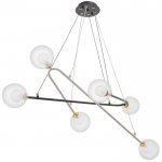 Люстра 87201/6 G9 40Вт белый-черный 90х34х12 см