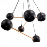 Люстра 87204/6 E27 40Вт черный 74х74х13 см