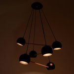 Люстра 87204/6 E27 40Вт черный 74х74х13 см