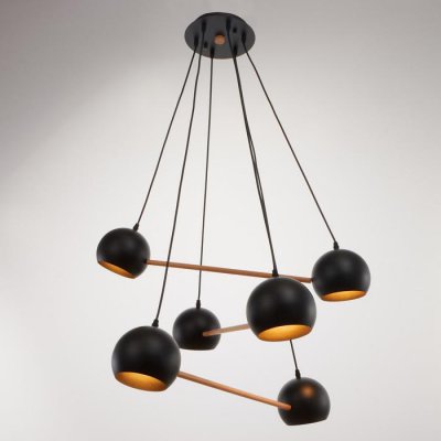 Люстра 87204/6 E27 40Вт черный 74х74х13 см Люстра 87204/6 E27 40Вт черный 74х74х13 см