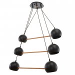 Люстра 87204/6 E27 40Вт черный 74х74х13 см