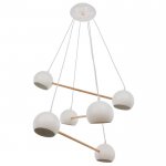 Люстра 87205/6 E27 40Вт белый 74х74х13 см