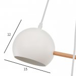 Люстра 87205/6 E27 40Вт белый 74х74х13 см