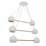 Люстра 87205/6 E27 40Вт белый 74х74х13 см