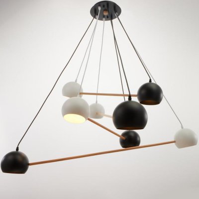 Люстра 87206/8 E27 40Вт белый-черный 121х121х13 см