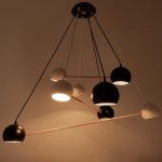 Люстра 87206/8 E27 40Вт белый-черный 121х121х13 см