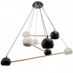 Люстра 87206/8 E27 40Вт белый-черный 121х121х13 см