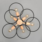 Люстра 87207/6 E27 40Вт черный 70х70х28 см