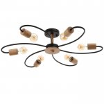 Люстра 87209/6 E27 40Вт черный 93х93х28 см