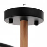 Люстра 87209/6 E27 40Вт черный 93х93х28 см