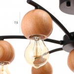 Люстра 87210/7 E27 40Вт черный 56х56х24 см