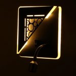 Бра 86102/2 LED 7+1Вт черный 15,5x15,5x15 см