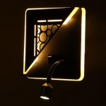 Бра 86102/2 LED 7+1Вт черный 15,5x15,5x15 см