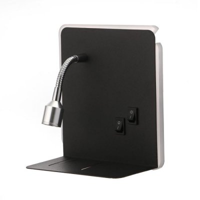 Бра 86104/2 LED 7+1Вт черный 15x20x15 см