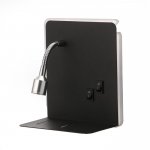 Бра 86104/2 LED 7+1Вт черный 15x20x15 см