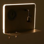 Бра с часами 86105/2 LED 7+1Вт белый 25x10x17 см