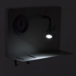 Бра с часами 86105/2 LED 7+1Вт белый 25x10x17 см