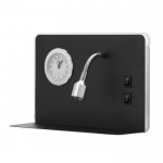 Бра с часами 86106/2 LED 7+1Вт черный 25x10x17 см