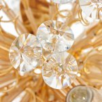 Светильник подвесной 87701/9 E14 40Вт золото 50х50х50-150 см