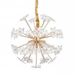 Светильник подвесной 87703/9 G9 40Вт золото 35х35х35-135 см