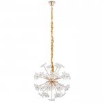 Светильник подвесной 87703/9 G9 40Вт золото 35х35х35-135 см