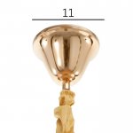 Светильник подвесной 87703/9 G9 40Вт золото 35х35х35-135 см