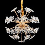 Светильник подвесной 87703/9 G9 40Вт золото 35х35х35-135 см