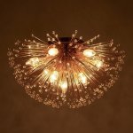 Светильник потолочный 87704/9 E14 40Вт золото 50х50х25 см