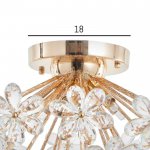 Светильник потолочный 87706/6 G9 40Вт золото 35х35х17,5 см