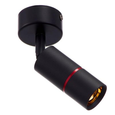 Спот 48679/1 LED 7Вт 4000К черный-красный 6х6х16 см