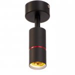 Спот 48679/1 LED 7Вт 4000К черный-красный 6х6х16 см
