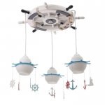 Люстра 85003/3 E14 40Вт синий-белый 45х45х20 см